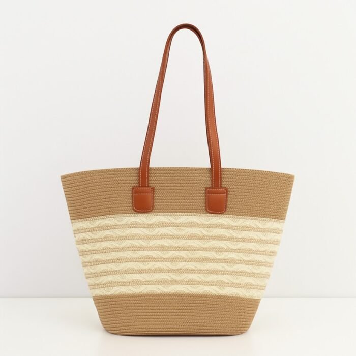 Bolso OLIVIA Caqui + Sombrero fondo blanco