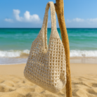 Bolso ROLIA Grande Blanco playa