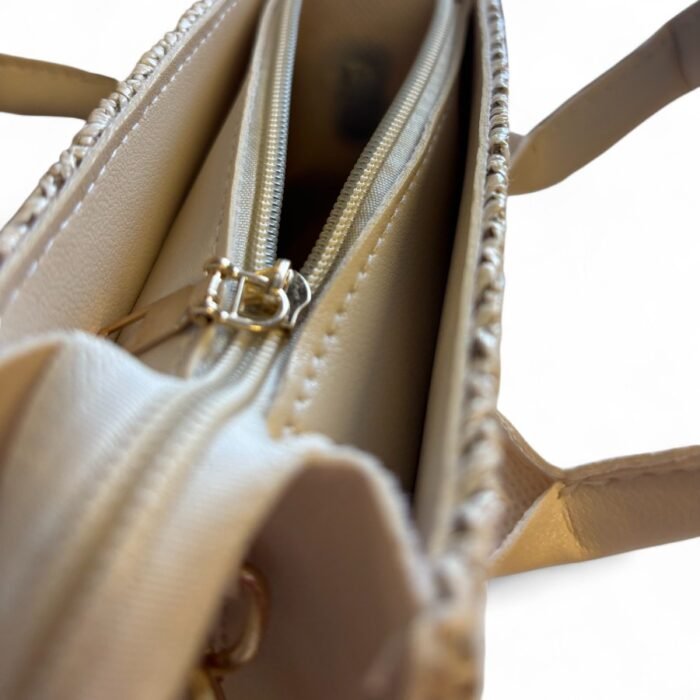 Bolso SIAKO Pequeño Blanco cremallera