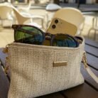 Bolso TINNY Rafia Pequeño Blanco cosas