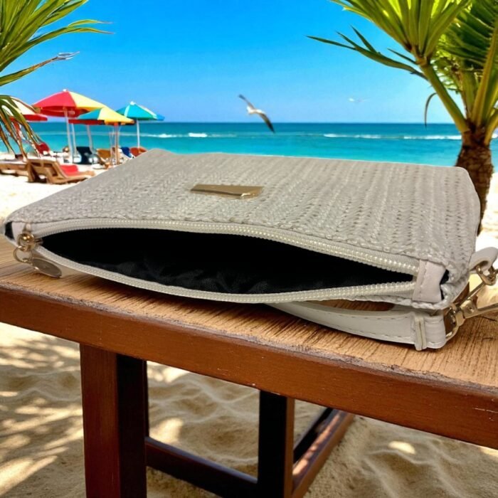 Bolso TINNY Rafia Pequeño Blanco interior Bolso TINNY Rafia Pequeño Blanco interior