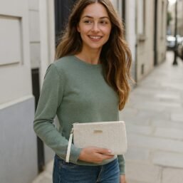 Bolso TINNY Rafia Pequeño Blanco modelo Bolso TINNY Rafia Pequeño Blanco modelo