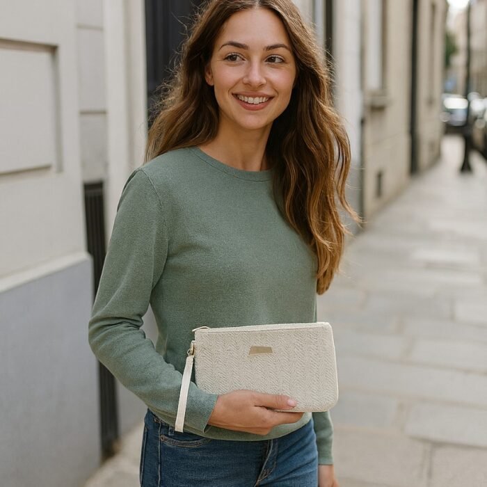 Bolso TINNY Rafia Pequeño Blanco modelo Bolso TINNY Rafia Pequeño Blanco modelo