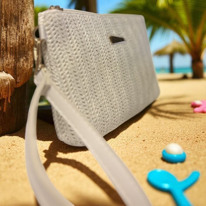 Bolso TINNY Rafia Pequeño Blanco perfil Bolso TINNY Rafia Pequeño Blanco perfil