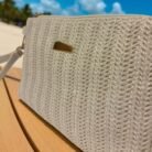 Bolso TINNY Rafia Pequeño Blanco zoom