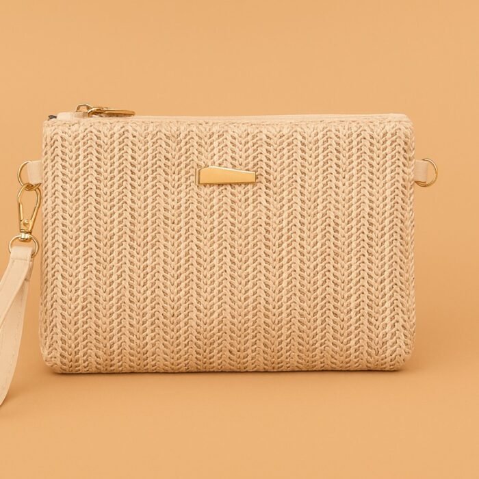 Bolso TINNY Rafia Pequeño Natural fondo naranja Bolso TINNY Rafia Pequeño Natural fondo naranja