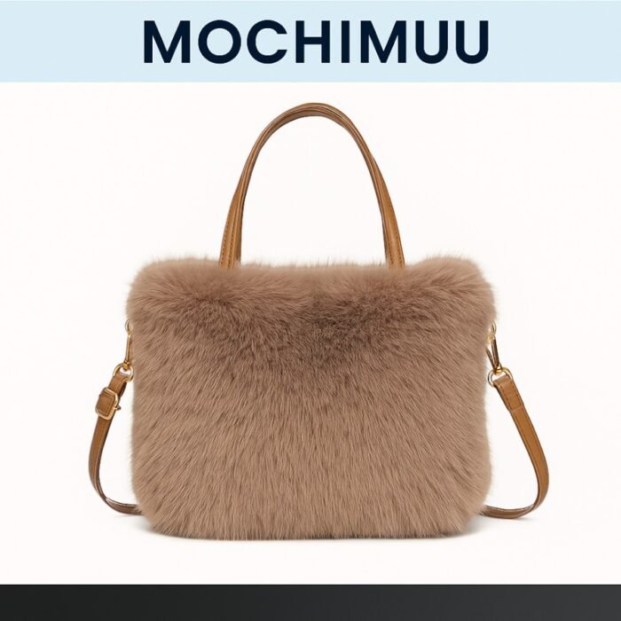 Bolso Wisi Marrón Felpa Frente Bolso Wisi Marrón Felpa Frente