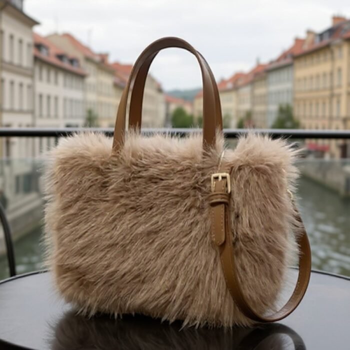 Bolso Wisi Marrón Felpa ambiente Bolso Wisi Marrón Felpa ambiente