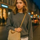 Bolso Wisi Marrón Felpa modelo 2