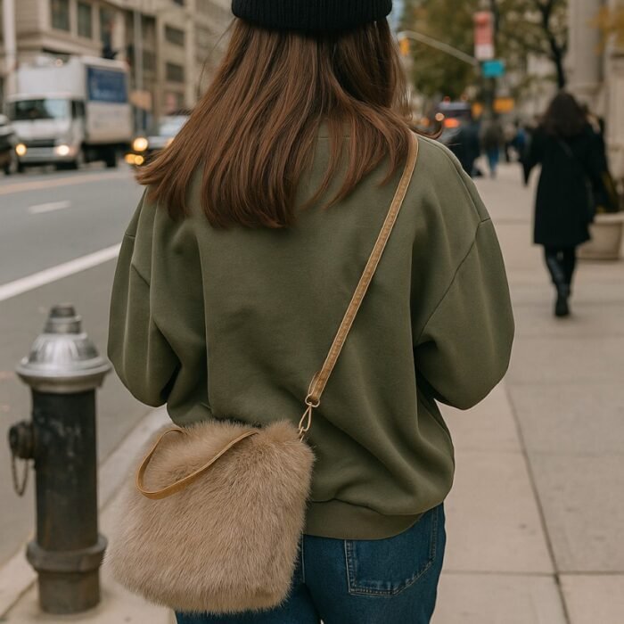 Bolso Wisi Marrón Felpa modelo Bolso Wisi Marrón Felpa modelo