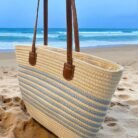 Bolso playa Turiso Azul lado