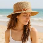 Sombrero Playa Anaju Oscuro modelo