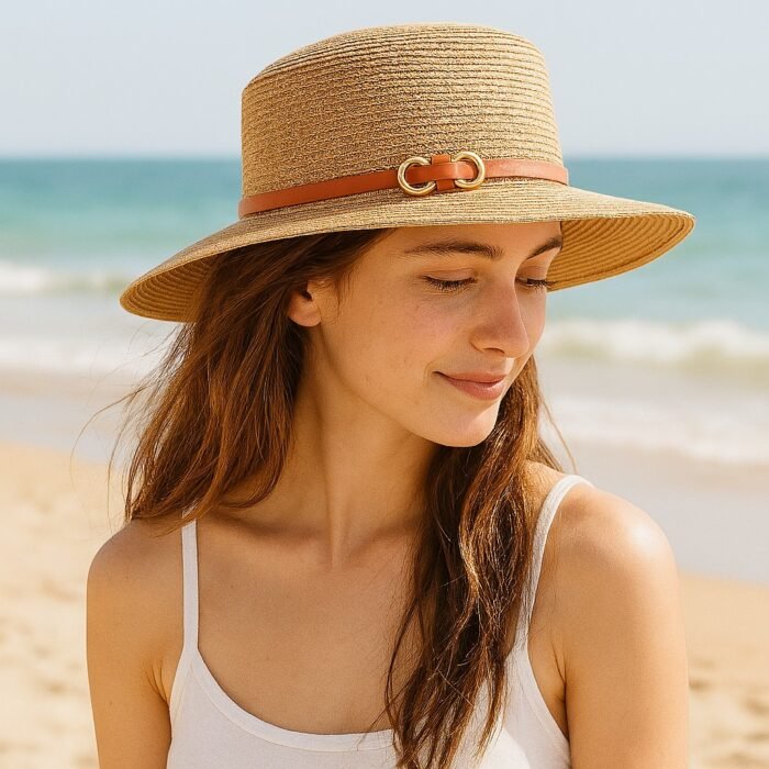 Sombrero Playa Anaju Oscuro modelo Sombrero Playa Anaju Oscuro modelo